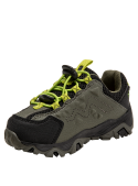 detalle de forro de mesh para frescura en zapatilla gris infantil