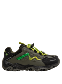 zapatilla infantil en color gris, fácil de limpiar, con punta redonda y ajuste versátil