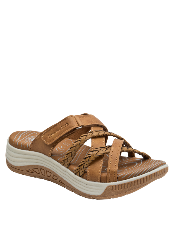 Calzado camel versátil para mujer, perfecto para combinar con ropa casual y relajada.