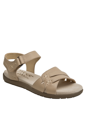 Jack Rogers Jacks Flat Sandal In Café Au Lait - Women's Leather Thong