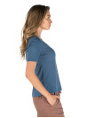 Polera azul casual de mujer, diseño limpio y versátil, ideal para el uso diario.