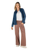 Chaqueta azul de mujer, mezcla de Tencel y poliéster, estilo casual que eleva cualquier conjunto.