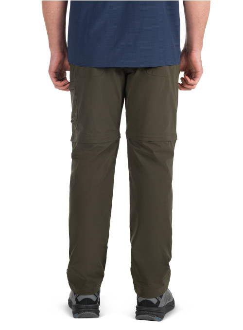 Pantalón verde casual para hombre con acabado liso y corte moderno.