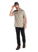 Diseño casual negro con toque stretch para comodidad diaria.