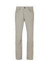 Detalle del acabado resistente del pantalón verde casual para hombre, ideal para el día a día.