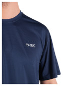 Polera azul básica para hombre, diseño sencillo, adaptable a looks casuales y deportivos.