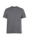 Tejido suave y respirable en polera gris casual para hombre.