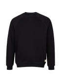 Material suave y respirable del polerón negro para uso casual.