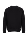 Material suave y respirable del polerón negro para uso casual.
