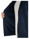 Estilo casual en polerón azul para hombre, suave y resistente.