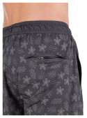 Pantalón recto negro de traje masculino, combina elegancia y comodidad en poliéster y elastano.