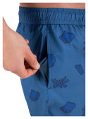 Conjunto azul con acabado prolijo, combina con camisa blanca o celeste.