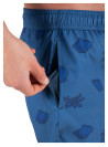 Conjunto azul con acabado prolijo, combina con camisa blanca o celeste.
