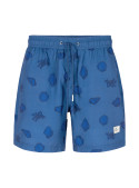 Pantalón azul a juego, diseño moderno, ideal para oficina y ocasiones especiales.