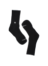 Calcetines unisex negros, prácticos para estilos casuales diarios.