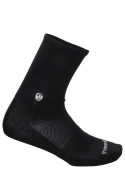 Calcetines negros básicos unisex, suaves y elásticos.