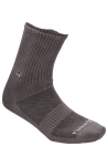 Detalle del tejido gris de los calcetines unisex para uso diario.