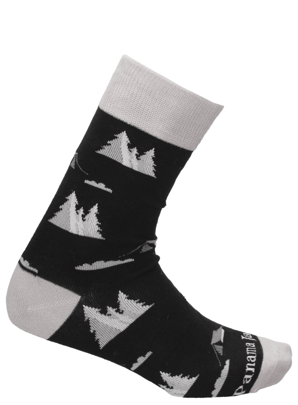 Calcetines negros unisex que regulan la temperatura para comodidad en ciudad o paseos.