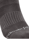 Calcetines grises unisex con mezcla de algodón, poliéster y elastano para comodidad diaria.