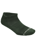 Puño elástico de los calcetines verdes unisex, asegurando un ajuste flexible.
