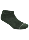 Puño elástico de los calcetines verdes unisex, asegurando un ajuste flexible.