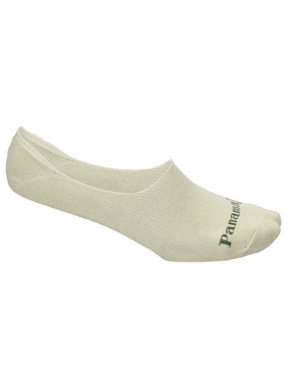 Detalle del tejido respirable de los calcetines verdes casuales.