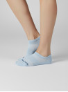 Calcetines celestes unisex de algodón y poliéster, suaves y transpirables para uso diario.