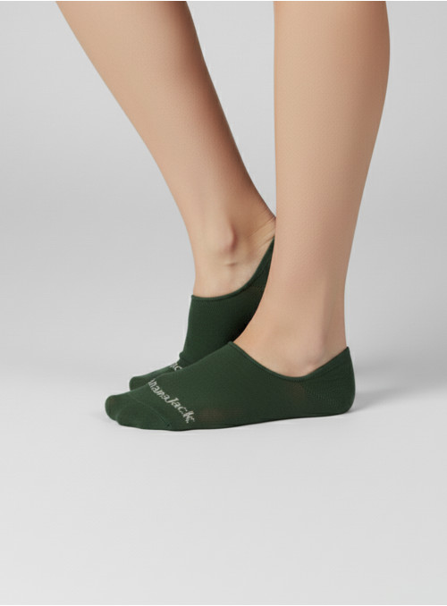 Calcetines de color verde con composición de algodón, poliamida y elastano para estilo diario.