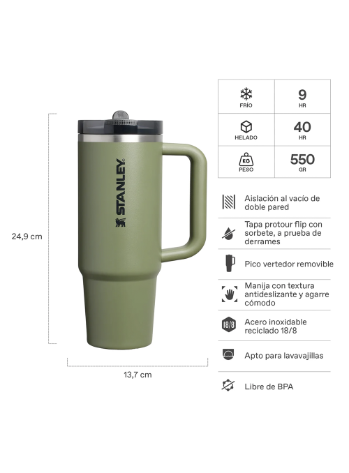 Vaso Stanley Quencher Protour (887 ml)