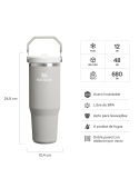 Botella Térmica Flip Straw 2.0 Ash (887 ml)