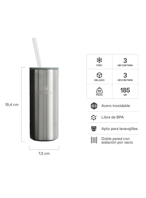 Contenedor de Latas Térmico (296 ml) - ACERO