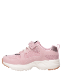 Zapatilla sintética rosada para niña, estilo casual, perfecta para combinar con jeans y shorts.
