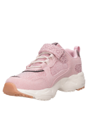 Zapatilla plana rosada para niña, diseño casual, ideal para días frescos con polerón o parka ligera.