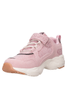 Zapatilla plana rosada para niña, diseño casual, ideal para días frescos con polerón o parka ligera.