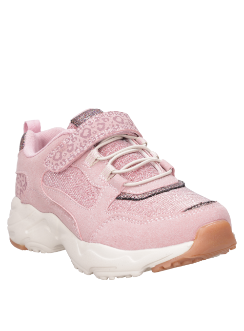 Calzado ligero rosado para niña, diseño casual, recomendado para moverse con libertad y comodidad.