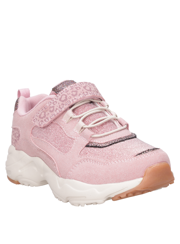 Calzado ligero rosado para niña, diseño casual, recomendado para moverse con libertad y comodidad.