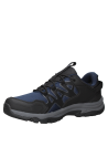 Calzado unisex azul estilo outdoor, confeccionado en material sintético resistente al agua.