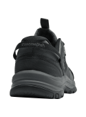 Calzado outdoor gris unisex, con forro textil para comodidad en largas caminatas.