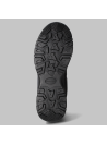 Zapatilla outdoor unisex negra con diseño robusto, ideal para trekking y senderismo.