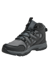 Botín outdoor gris para hombre, estilo moderno, ideal para trekking urbano y senderismo.