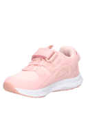 Zapatilla sintética rosada para niña, diseño cómodo para explorar la ciudad.