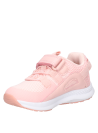 Zapatilla sintética rosada para niña, diseño cómodo para explorar la ciudad.