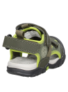 Sandalia casual verde para niño, diseño ligero y resistente, ideal para actividades al aire libre.