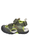 Calzado verde para niño, sandalia de estilo casual, perfecta para el uso diario y aventuras.