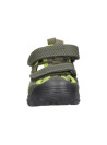 Sandalia outdoor infantil verde para niño, estilo casual, ideal para actividades al aire libre.