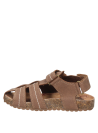 Calzado casual café para niño, taco plano de 1,4 cm, ideal para días frescos y aventuras.