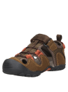 Sandalia urbana infantil café, estilo casual, ideal para actividades al aire libre.