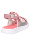Calzado textil rosado para niña, cómodo y ligero para días calurosos.