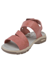 Sandalia con suela plana en color rosado, ideal para aventuras diarias de niñas.