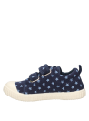 Calzado sintético azul para niña, estilo casual, ideal para combinar con jeans y shorts.